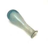 Luminous Ancient Roman Pale Blue Glass Bottle (Unguentarium)