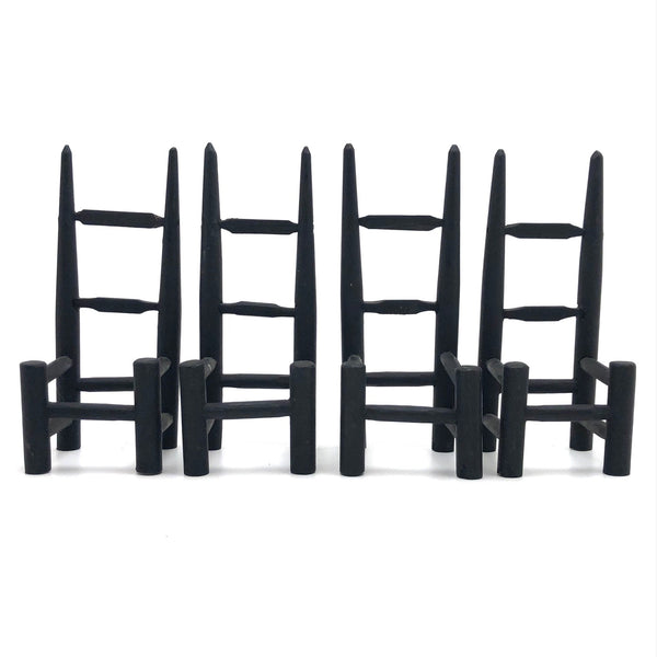 Set of Miniature Shaker Style Ladderback Chairs (in wait of woven seats)