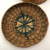 Braided Sweetgrass and Ash Splint Fine Penobscot Lidded Basket