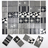 Fantastic DLM Op Art Design Dominoes