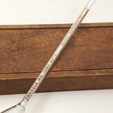 Glass and Mercury Antique Hydrometer in Original Wooden Box