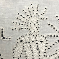 Wonderful Antique French Hand-embroidered Figurative Doily: Soleil