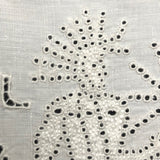 Wonderful Antique French Hand-embroidered Figurative Doily: Soleil