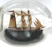 Vintage Folk Art Ship in a Haig & Haig Bottle