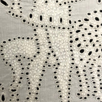 Wonderful Antique French Hand-embroidered Figurative Doily: Soleil