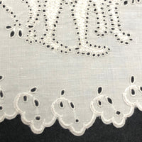 Wonderful Antique French Hand-embroidered Figurative Doily: Soleil