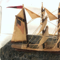 Vintage Folk Art Ship in a Haig & Haig Bottle
