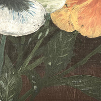 Oil on Glass Pansy Painting with Tiny Scissors!