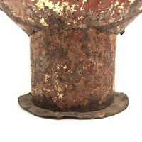 Fantastically Beautiful Primitive Footed Metal Sieve or Cooker