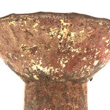 Fantastically Beautiful Primitive Footed Metal Sieve or Cooker