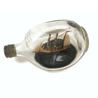 Vintage Folk Art Ship in a Haig & Haig Bottle