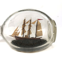 Vintage Folk Art Ship in a Haig & Haig Bottle