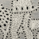 Wonderful Antique French Hand-embroidered Figurative Doily: Soleil