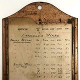 John A Manson Hardware Co Hanging Copper Inventory and Repair Lists