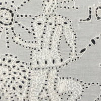 Wonderful Antique French Hand-embroidered Figurative Doily: Soleil