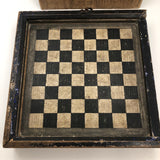 c. 1810 Georgian Double Sided Game Board in Dovetail Box