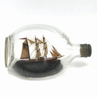 Vintage Folk Art Ship in a Haig & Haig Bottle