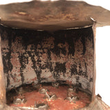 Fantastically Beautiful Primitive Footed Metal Sieve or Cooker