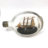 Vintage Folk Art Ship in a Haig & Haig Bottle