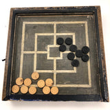 c. 1810 Georgian Double Sided Game Board in Dovetail Box