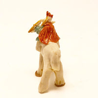 Tiny Ceramic Figure on Horseback, Presumed Chinese