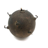 Curious Old Gold Ball with Hooks All Over
