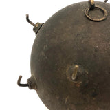 Curious Old Gold Ball with Hooks All Over