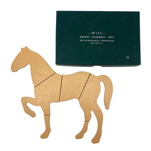 WISC (Wechsler Intelligence Scale for Children) 1949 Object Assembly Test Puzzle: Horse