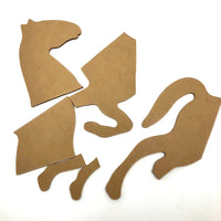 WISC (Wechsler Intelligence Scale for Children) 1949 Object Assembly Test Puzzle: Horse