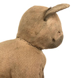 Old Straw Stuffed Much Loved Handmade Cat