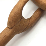 Three Keys on Ring Old Carved Wooden Whimsy