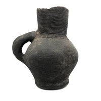 Gorgeous Very Old Corrugated Pottery Pitcher - Presumed Early Anasazi or Mongollan