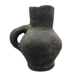 Gorgeous Very Old Corrugated Pottery Pitcher - Presumed Early Anasazi or Mongollan