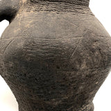 Gorgeous Very Old Corrugated Pottery Pitcher - Presumed Early Anasazi or Mongollan