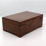 Wooden Jewelry Box / Music Box with Inlaid Border