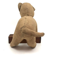 Old Straw Stuffed Much Loved Handmade Cat
