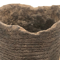 Gorgeous Very Old Corrugated Pottery Pitcher - Presumed Early Anasazi or Mongollan