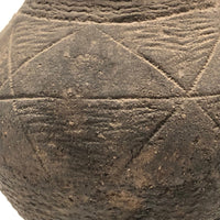 Gorgeous Very Old Corrugated Pottery Pitcher - Presumed Early Anasazi or Mongollan