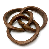 Three Interlocking Rings Old Carved Whimsy