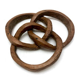 Three Interlocking Rings Old Carved Whimsy