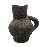 Gorgeous Very Old Corrugated Pottery Pitcher - Presumed Early Anasazi or Mongollan