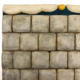 Ken Goldstrom c. 1970s Three Men Underground Bas Relief Ceramic Tile