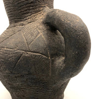 Gorgeous Very Old Corrugated Pottery Pitcher - Presumed Early Anasazi or Mongollan