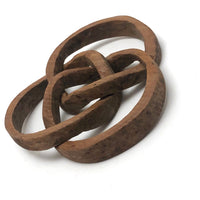 Three Interlocking Rings Old Carved Whimsy