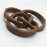 Three Interlocking Rings Old Carved Whimsy