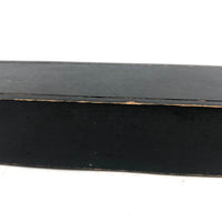 Partial Set of Beautiful Antique Handmade Bone Dominoes in Very Long Slidetop Box