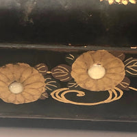 Stunning, Very Fine Antique Japanese Lacquer Writing Box with Inlaid Pearls