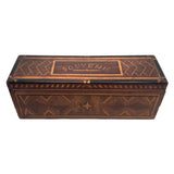 1914-1917 Beautifully Crafted Folk Art Inlaid Wood Souvenir Box