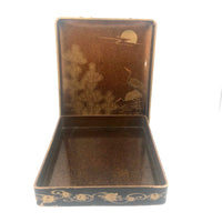 Stunning, Very Fine Antique Japanese Lacquer Writing Box with Inlaid Pearls