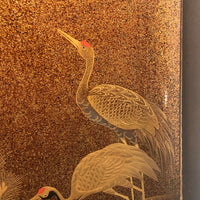Stunning, Very Fine Antique Japanese Lacquer Writing Box with Inlaid Pearls